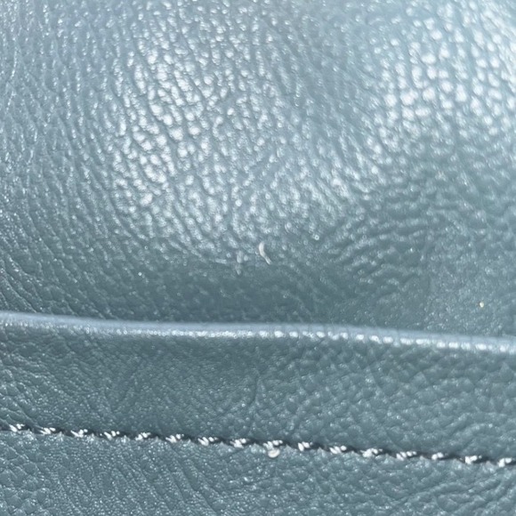 Simply Vera Vera Wang Crossbody Bag Blue Gray Snake Print Leather Purse - Picture 9 of 12